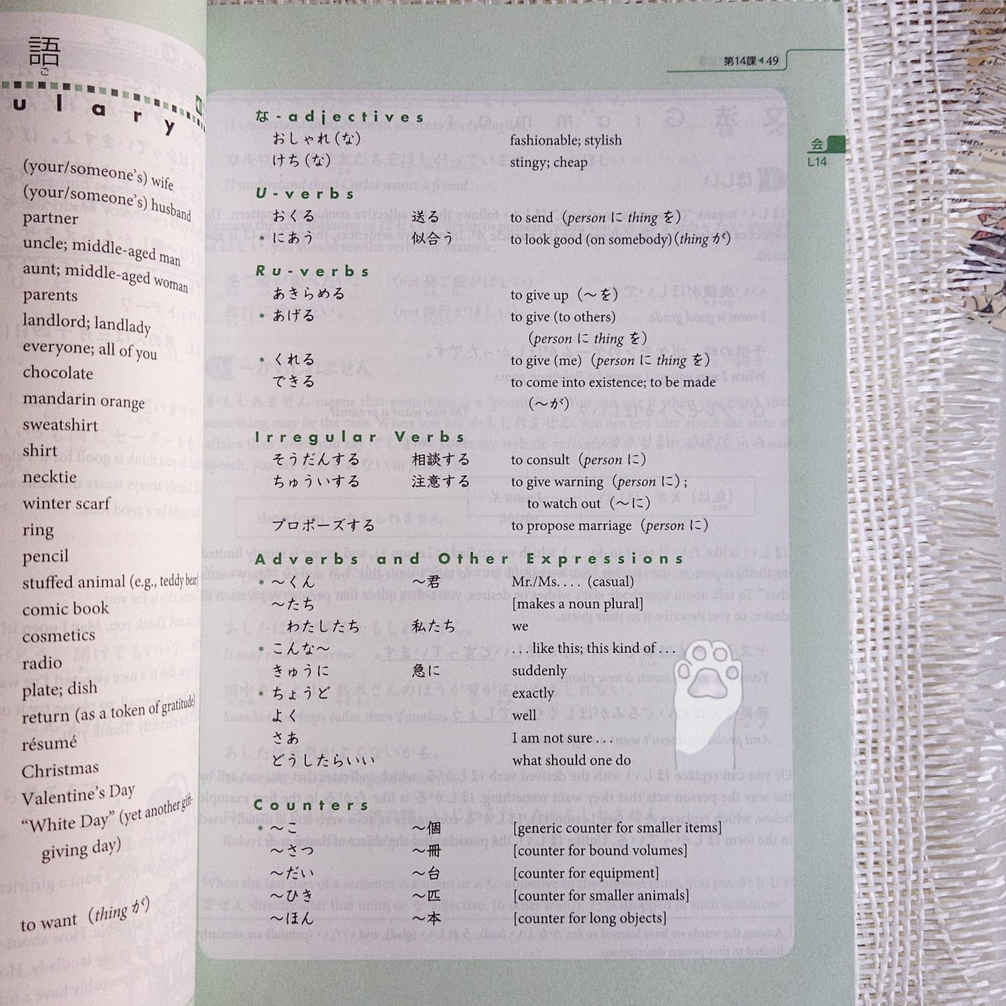 Genki 2 textbook