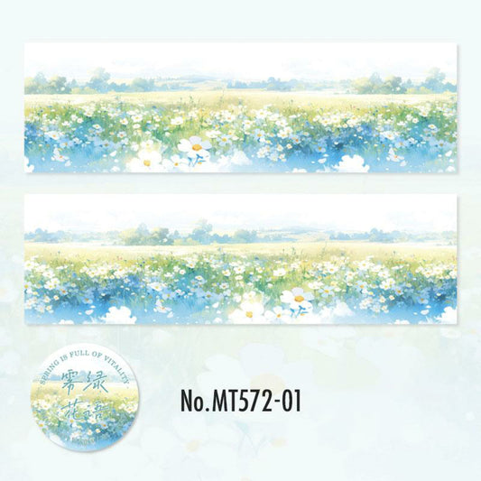 Flower field washi tape