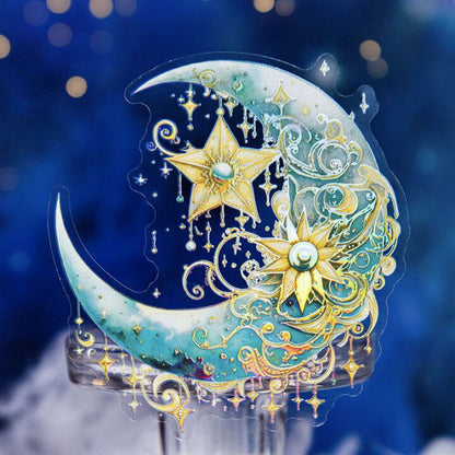 Crescent moon stickers
