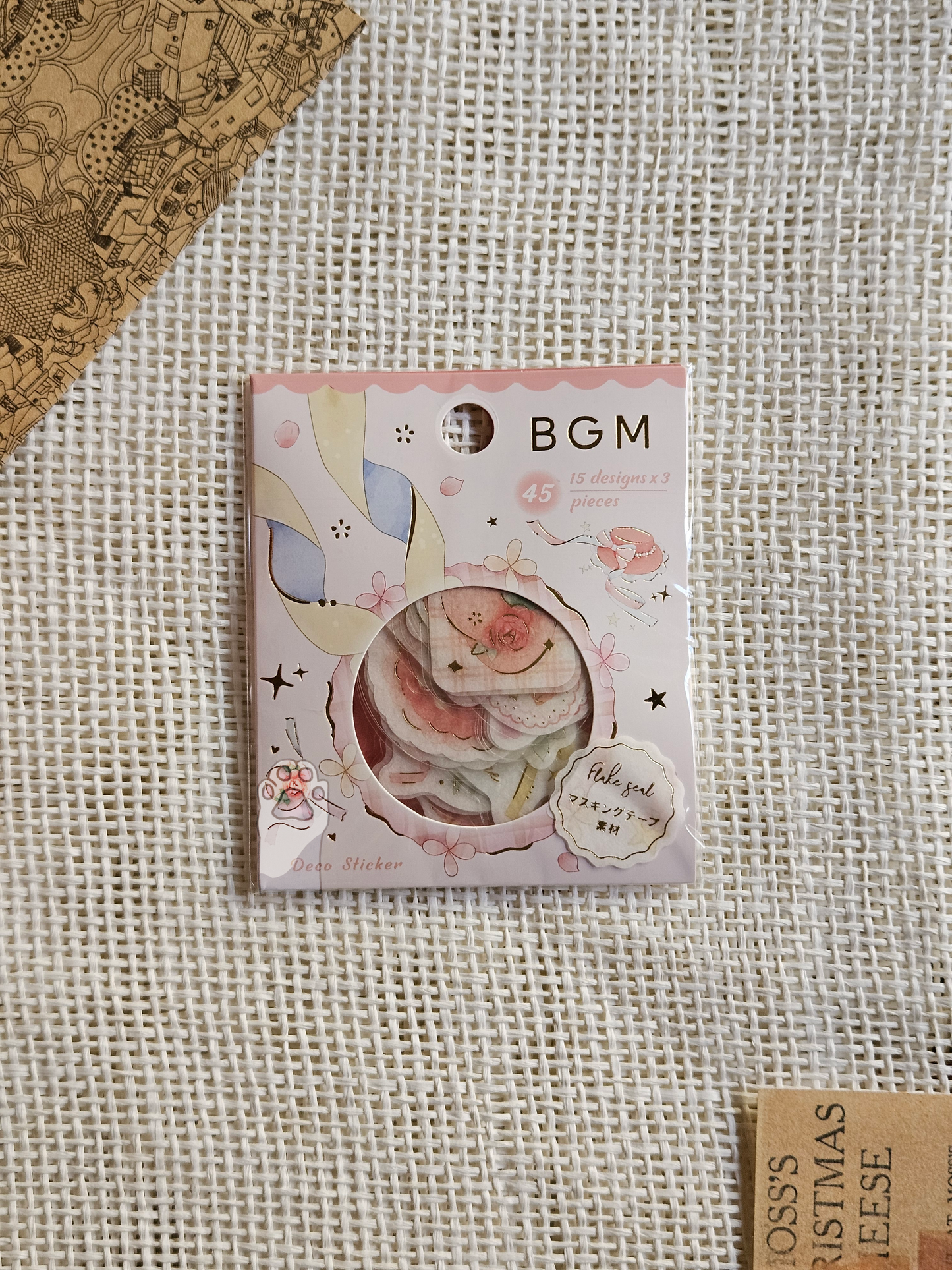 Ribbon themed stickers