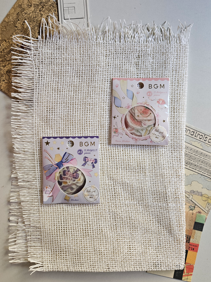 Ribbon themed stickers