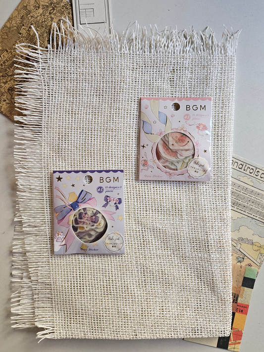 Ribbon themed stickers