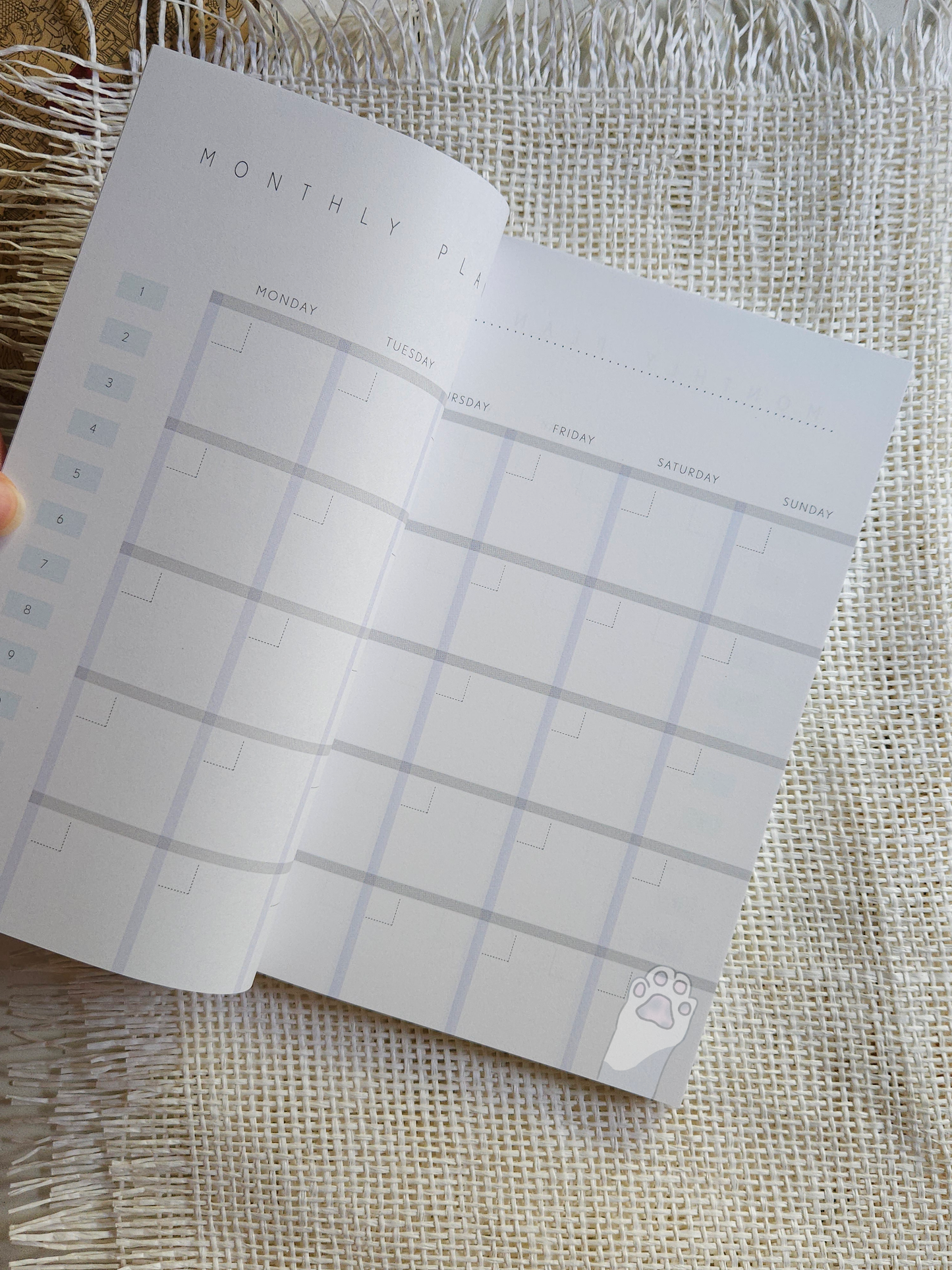 اجندة دراسية غير مرقمة