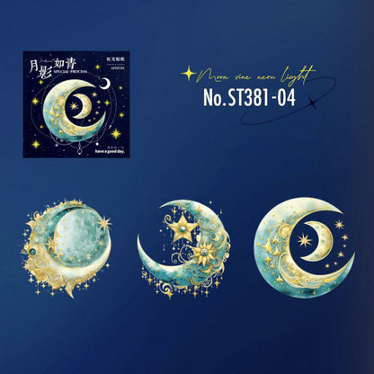Crescent moon stickers
