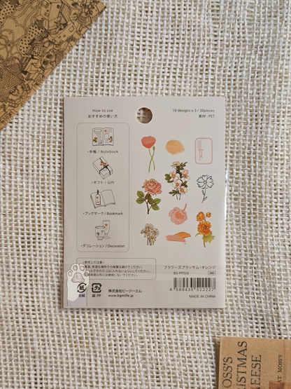 Flower stickers