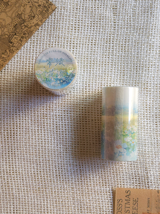 Flower field washi tape